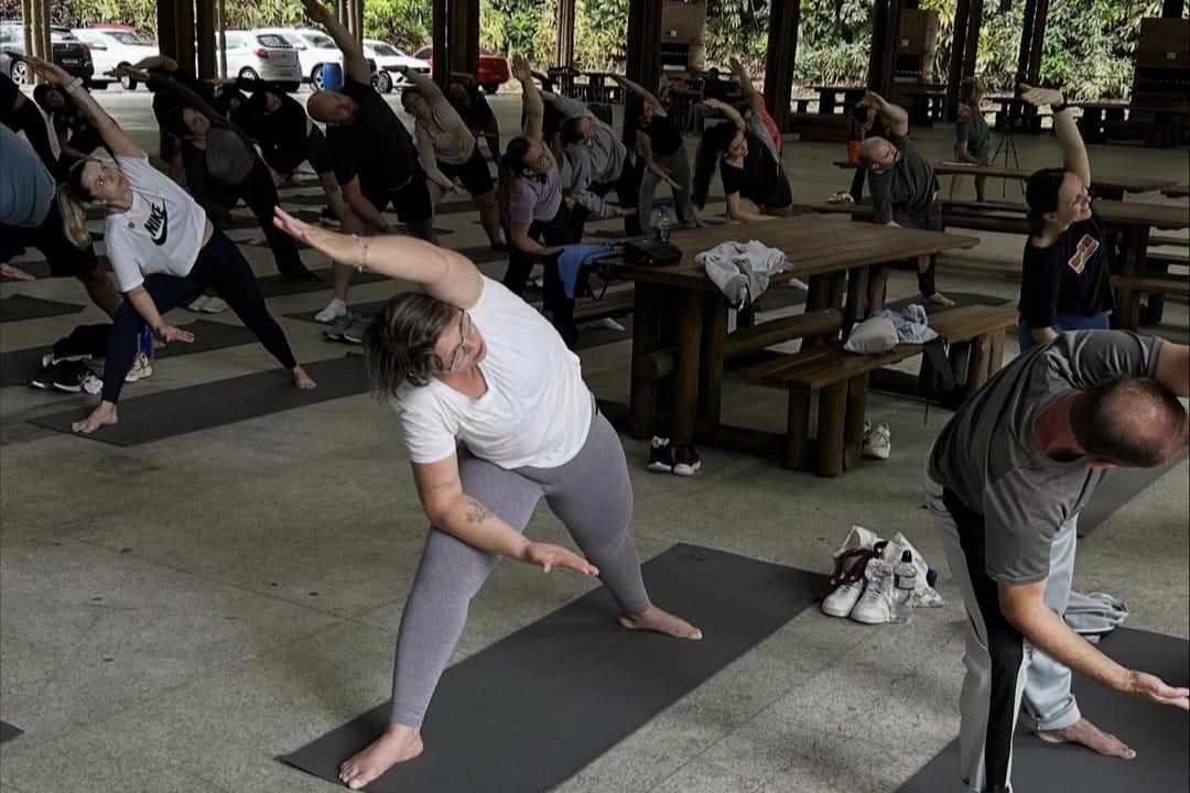 Yoga no Parque Malwee: última aula do ano será dezembro. Veja como participar!