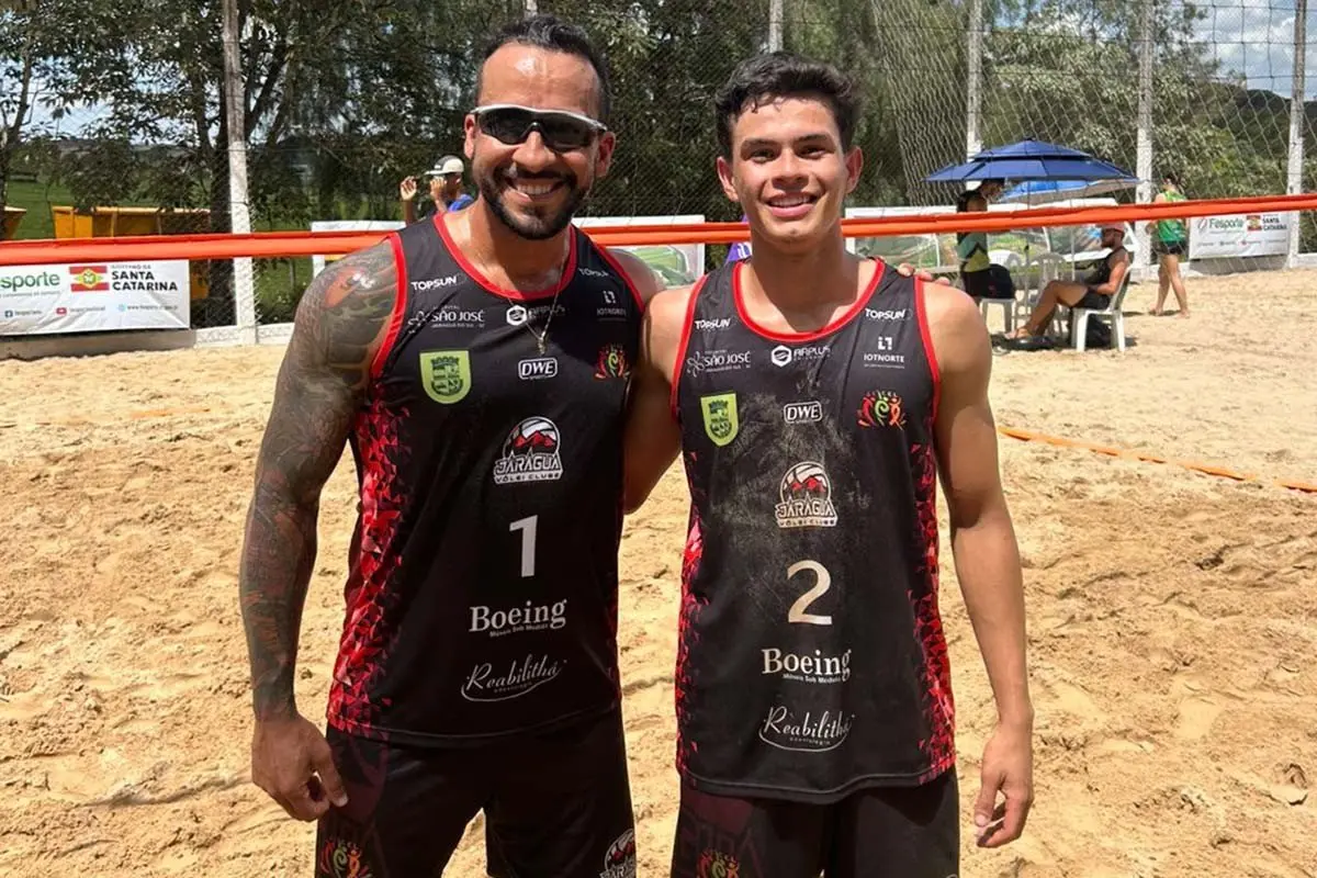 Jaraguá estreia com tudo nos Jasc e conquista pódio no vôlei de praia