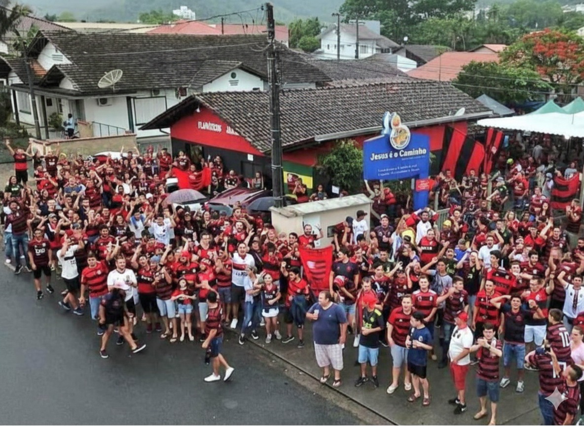 Você sabia que tem torcida organizada do Flamengo aqui na cidade? Conheça a Flanáticos Jaraguá