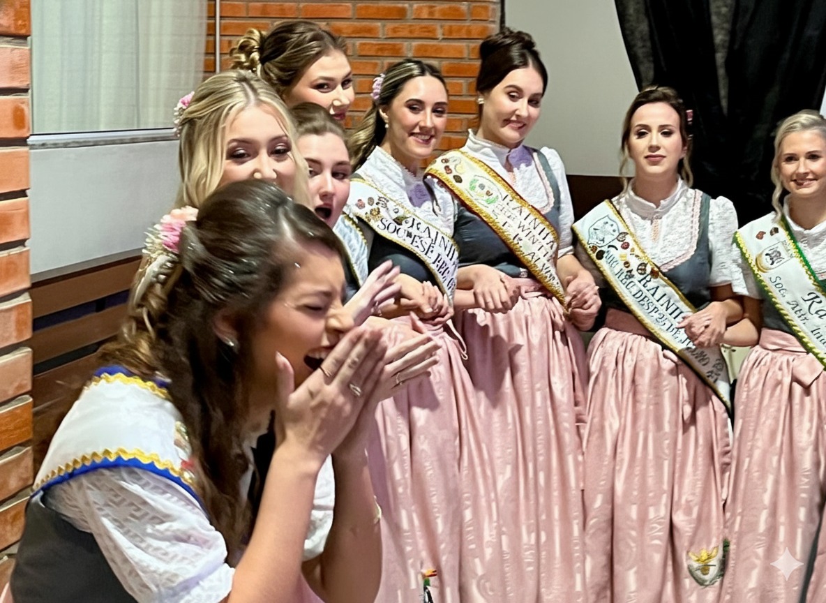 Choro, surpresa e vitória: veja quem brilhou na escolha da nova rainha da Schützenfest