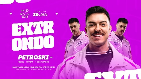 Prepare-se: show do Petroski promete estremecer a noite jaraguaense em janeiro