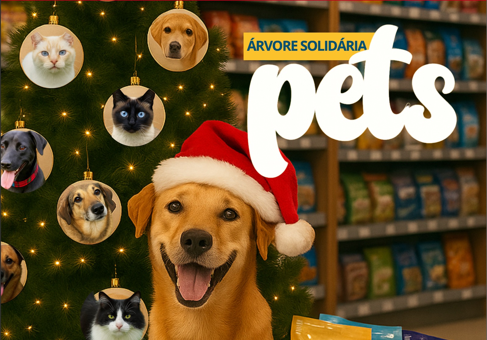 Quer ajudar um animal neste Natal? Veja onde estão as Árvores PET Solidárias em Jaraguá do Sul