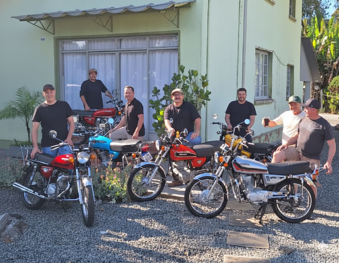 De Jaraguá do Sul ao Pacífico com CGs antigas: amigos da região encaram jornada de 8 mil km