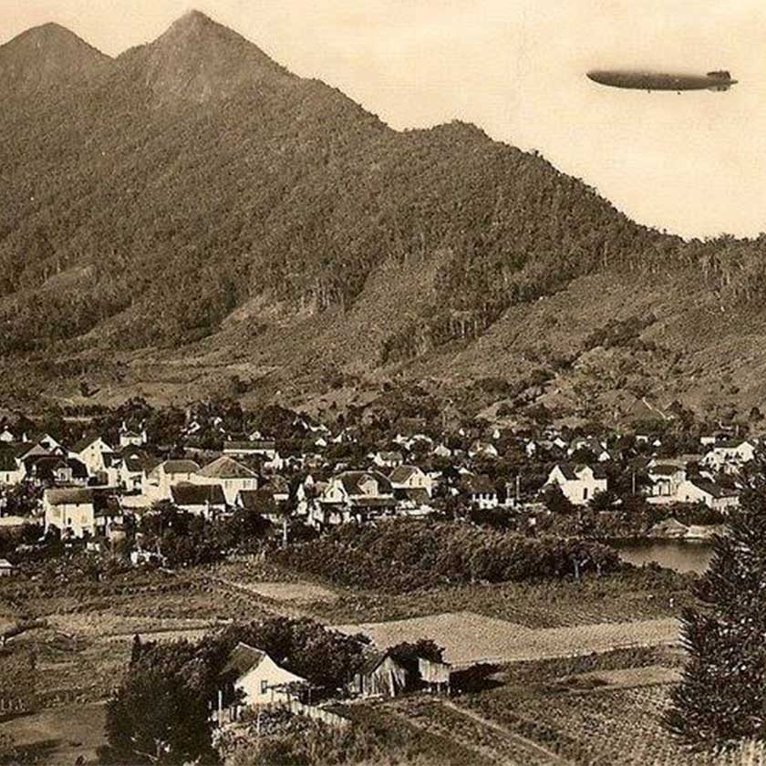 Você sabia que um zepelim, dirigível alemão, voou sobre SC antes da Segunda Guerra?