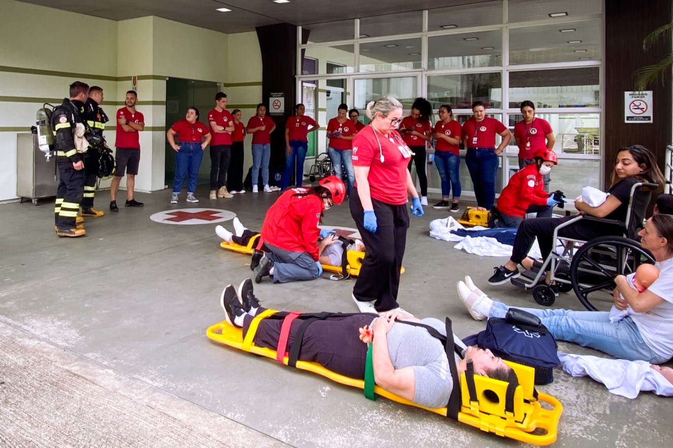 Hospital Jaraguá reforça protocolos de segurança com simulado nesta semana; veja fotos