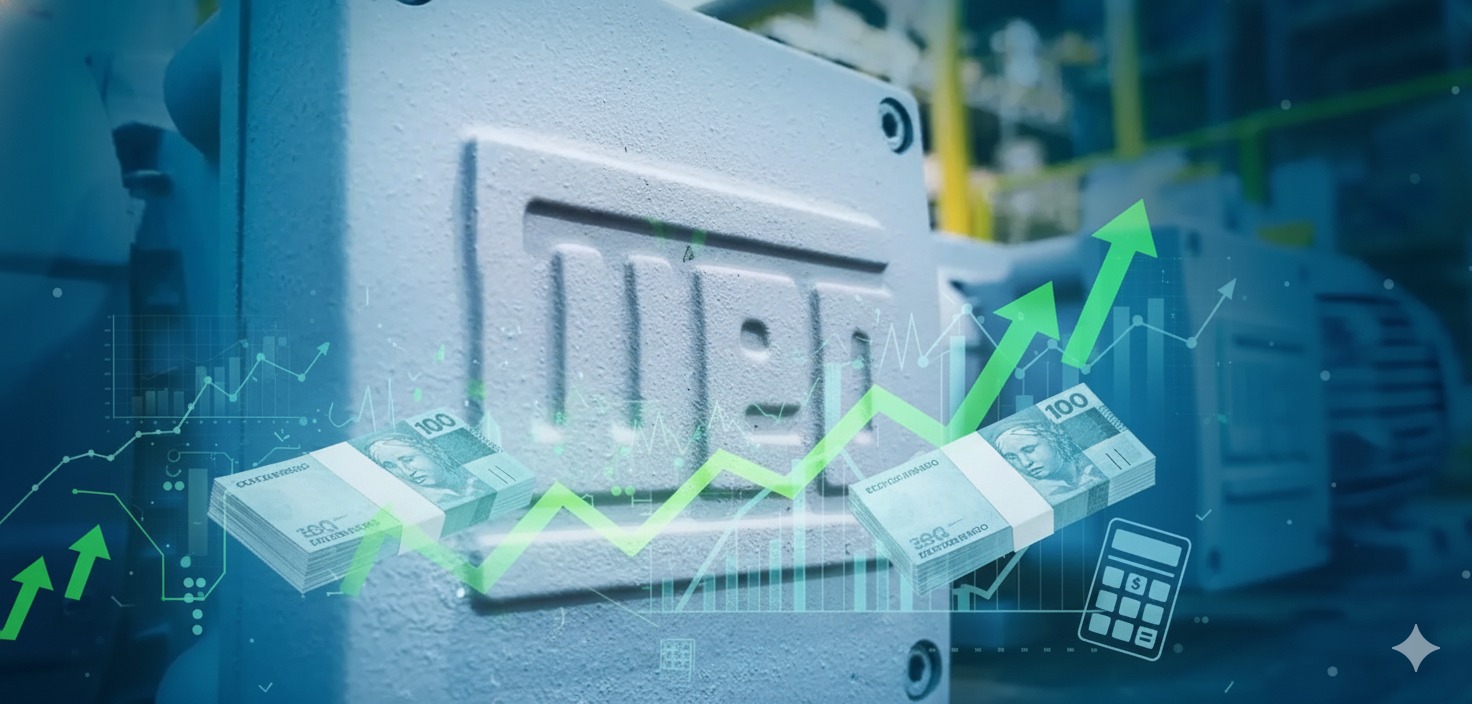 Quanto rende ter ações da WEG? Simulação mostra o valor necessário para ganhar R$ 1.000 por mês