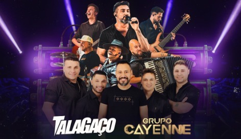 Sextou no Vila: Cayenne e Talagaço prometem noite intensa em Jaraguá; confira!