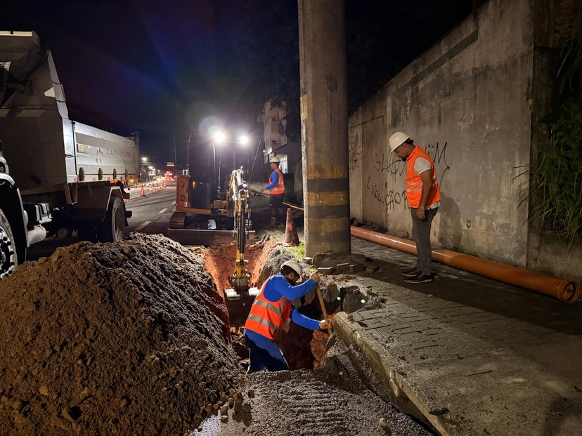 Samae executa obra na Rua Presidente Epitácio Pessoa
