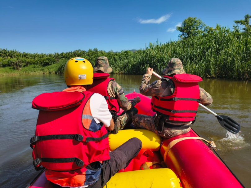 Guaramirim: Defesa Civil faz primeira fiscalização do ano no Rio Itapocuzinho