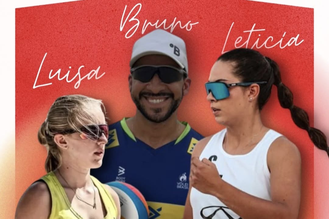 Jaraguá do Sul tem três convocados para treinamento da Seleção Brasileira de Vôlei de Praia