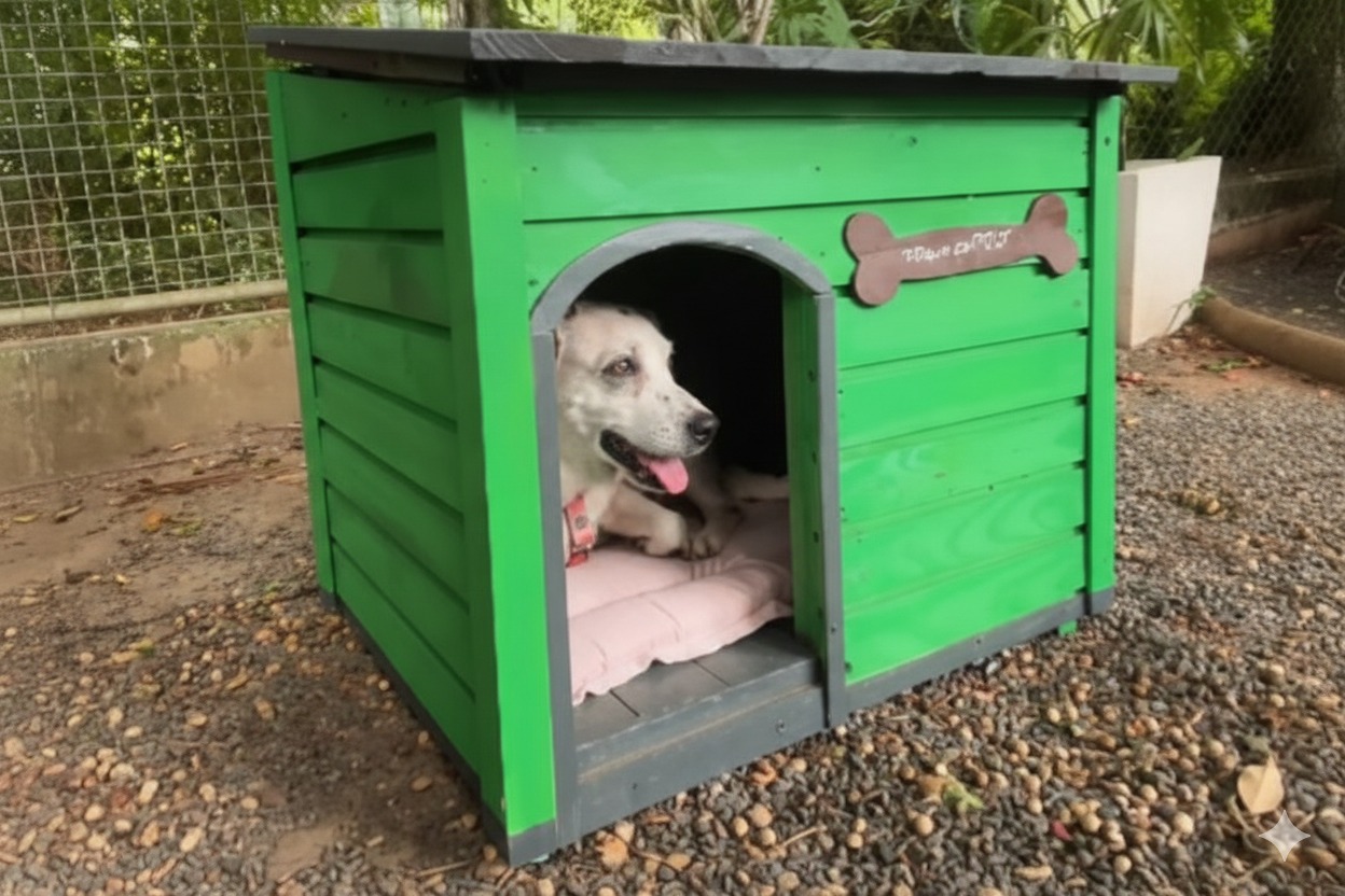 Detentos produzem casinhas e cobertores para cães em cidade de SC