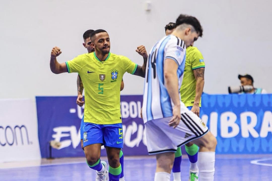 Brasil x Argentina em Jaraguá? Arena vai receber clássico do futsal mundial em 2026, saiba mais