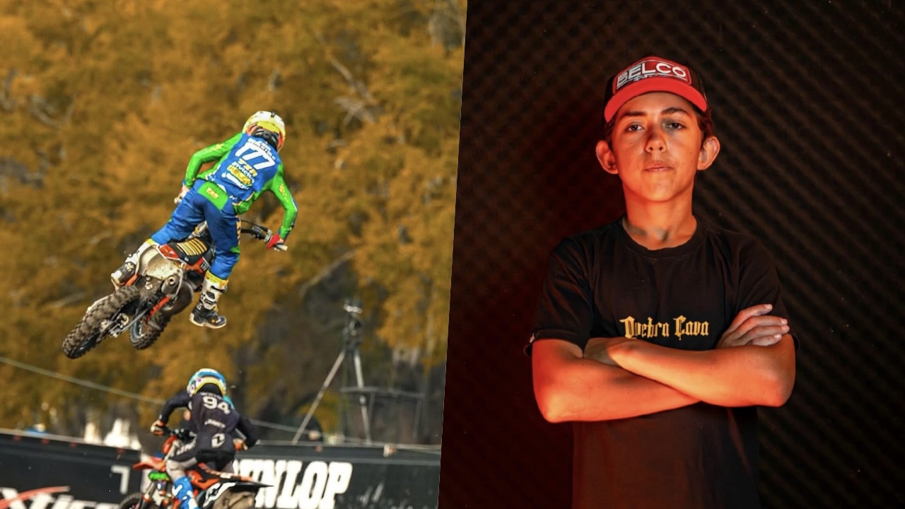 Atleta de Schroeder perde oficina em incêndio e busca apoio para seguir competindo no motocross