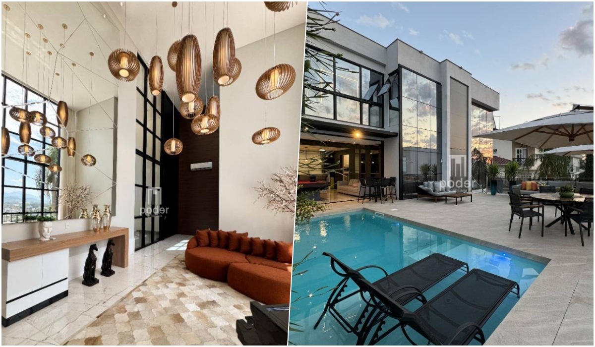 Elevador, adega e piscina: 3 casas milionárias em Jaraguá do Sul que são puro luxo! Veja fotos