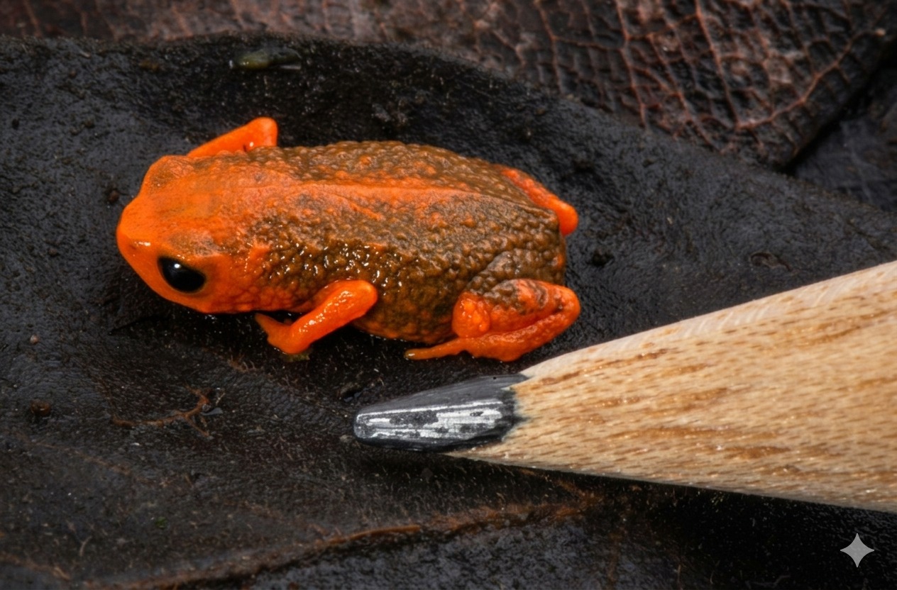 Ele só existe aqui: sapinho raro de cidade de SC pode virar livro nas escolas municipais