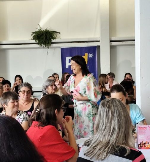 PSD Mulher de Jaraguá do Sul reúne 120 mulheres em evento festivo