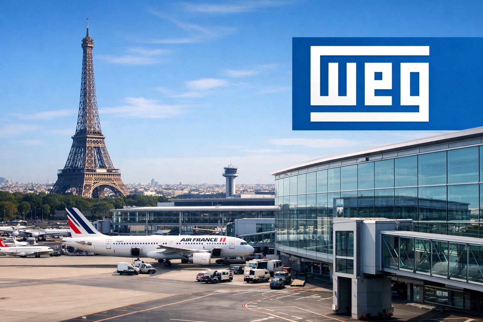 O que a WEG está fazendo dentro do Aeroporto de Paris-Orly, na França