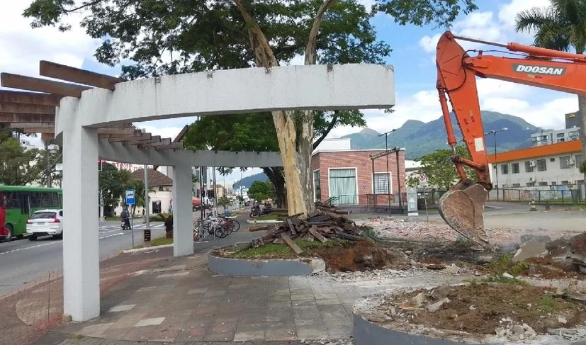 O Centro Histórico de Jaraguá do Sul vai mudar e as obras já começaram; veja como vai ficar