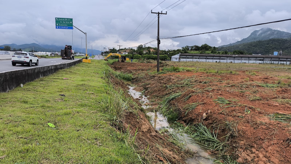 Guaramirim inicia obra de via marginal na BR-280 para melhorar mobilidade