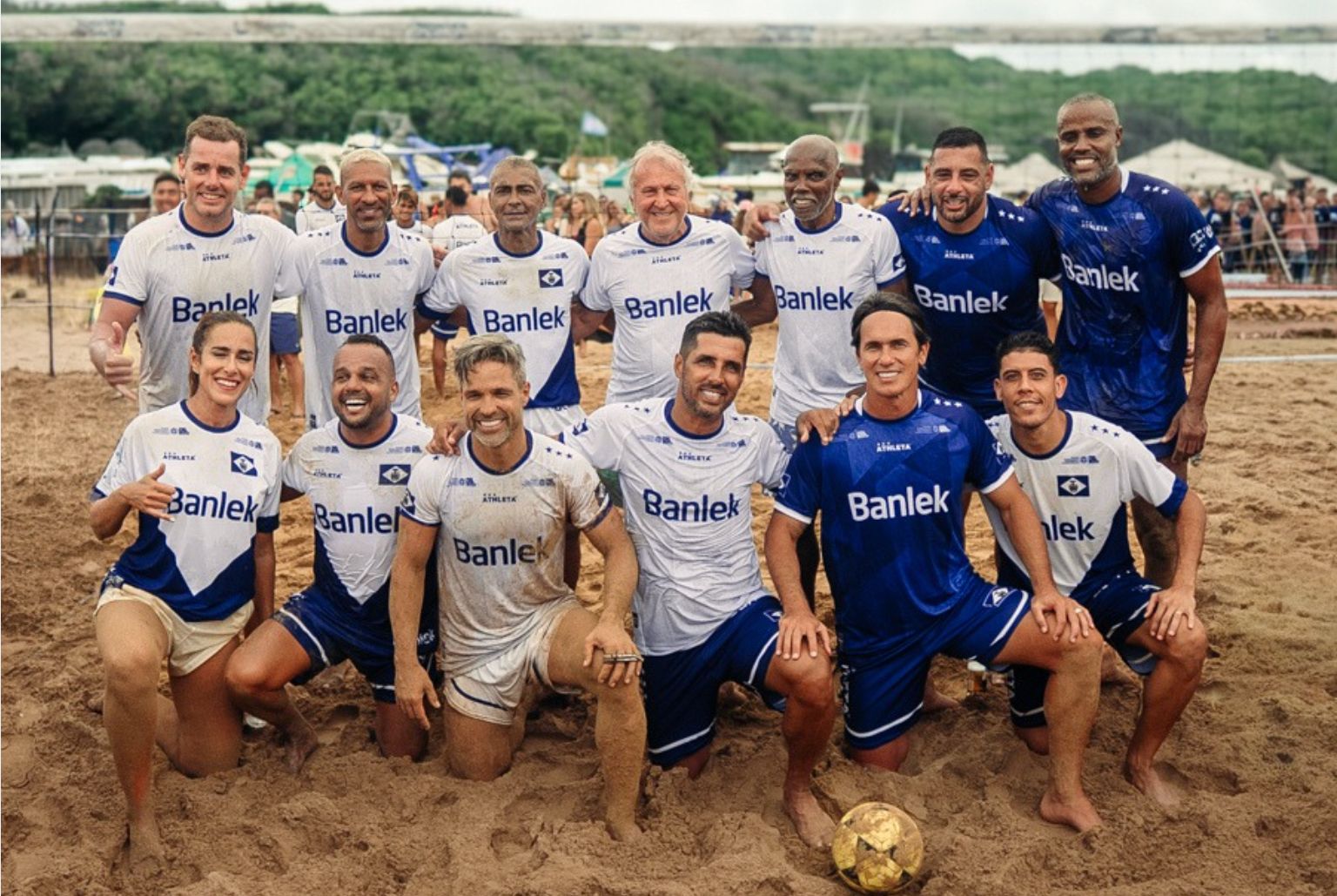 Empresa de Jaraguá do Sul, Banlek patrocina Copa Noronha de futevôlei e reúne time de estrelas como Romário e Zico