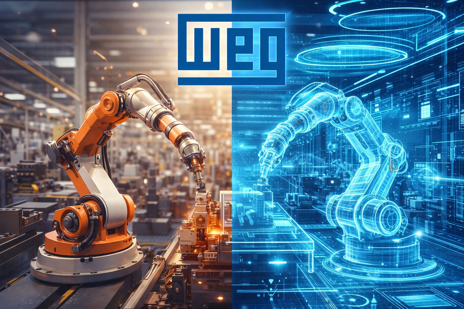 Entenda como a WEG pretende testar robôs em “fábricas virtuais” antes da operação