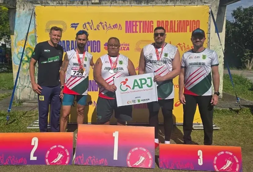 Jaraguá do Sul conquista 36 medalhas no Meeting Paralímpico Loterias Caixa em Florianópolis