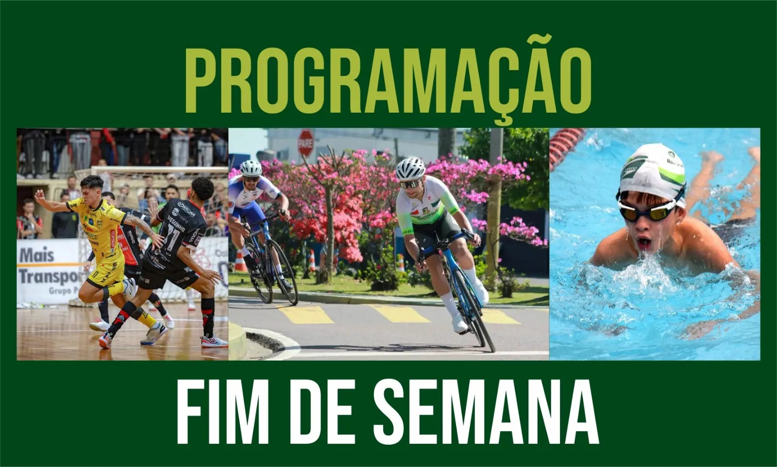 Agenda de fim de semana em Jaraguá do Sul tem Jaraguá Futsal, Jesc, ciclismo pelos 150 anos e ação de saúde
