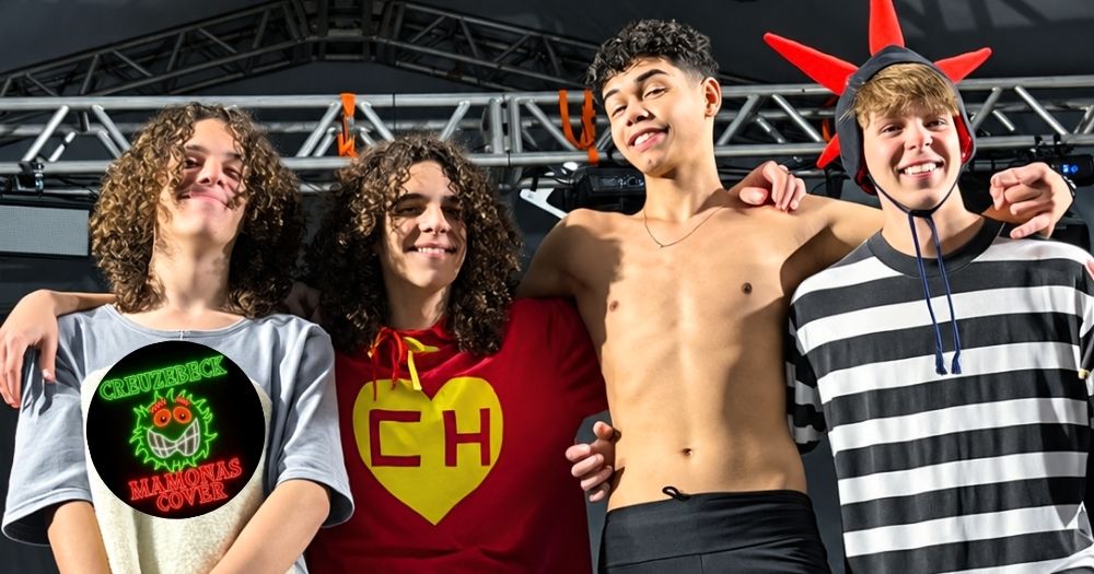 Jovens de Jaraguá do Sul transformam brincadeira de escola em banda cover dos Mamonas