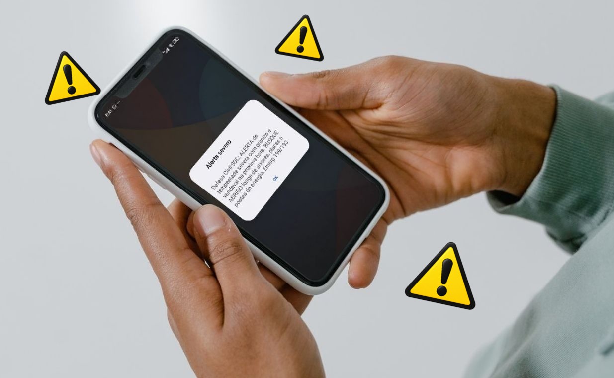 5 coisas que você não deve fazer quando recebe um alerta da Defesa Civil