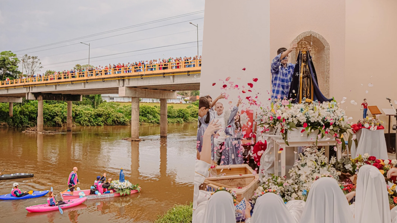 Festa de Nossa Senhora Aparecida terá chegada da imagem pelo rio e programação especial em Jaraguá