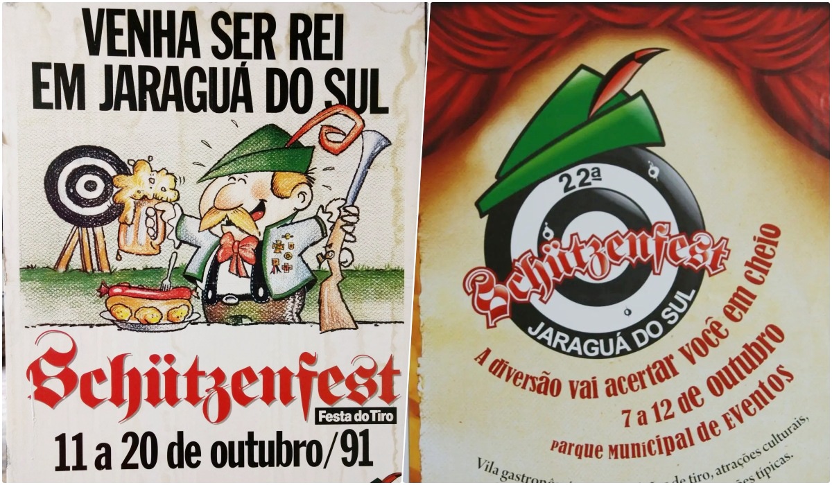Túnel do tempo Schützenfest: veja os cartazes que marcaram a festa desde 1989