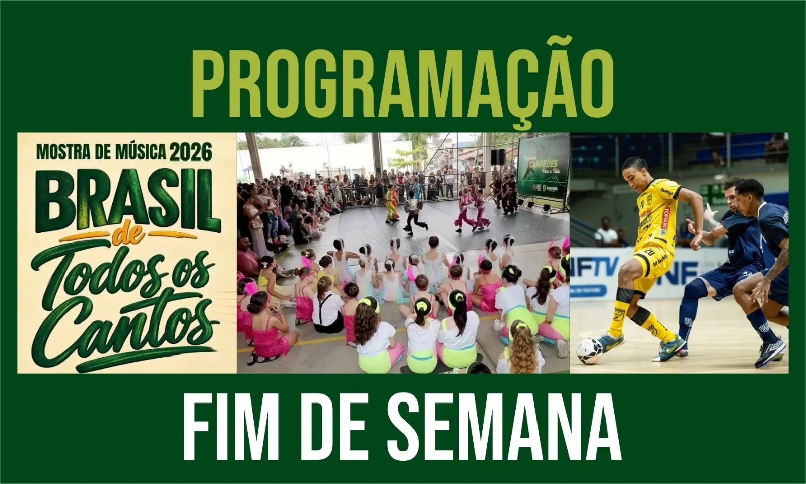 Jaraguá do Sul terá Dia das Crianças com atrações gratuitas, futsal e música; veja a programação do feriadão