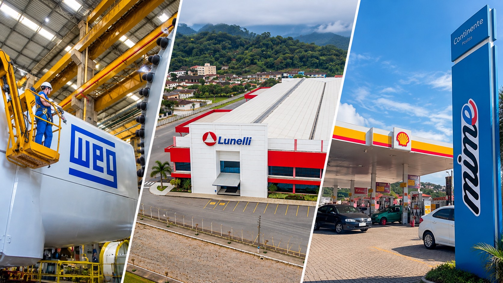 WEG, Lunelli e Posto Mime estão entre as 100 maiores empresas de Santa Catarina; veja posições